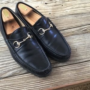 Vintage Men’s Black Gucci Loafers Size 11